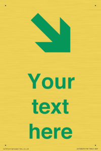 Custom Safe Condition inverse: Green Down right arrow